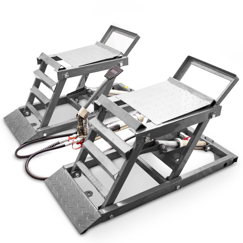 Hydraulické nájezdové rampy 1360 kg nastavitelné pro servis automobilů SUV MS18074